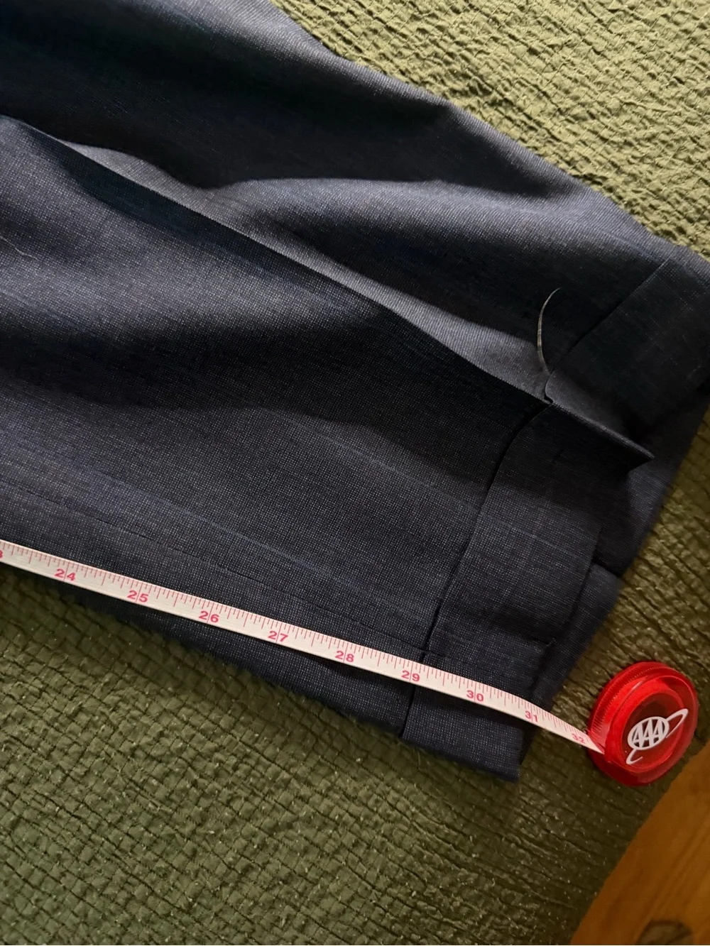 Brooks Brothers 2 Piece Suit Grey Blue Windowpane Half Lined MIUSA 42r 36x30